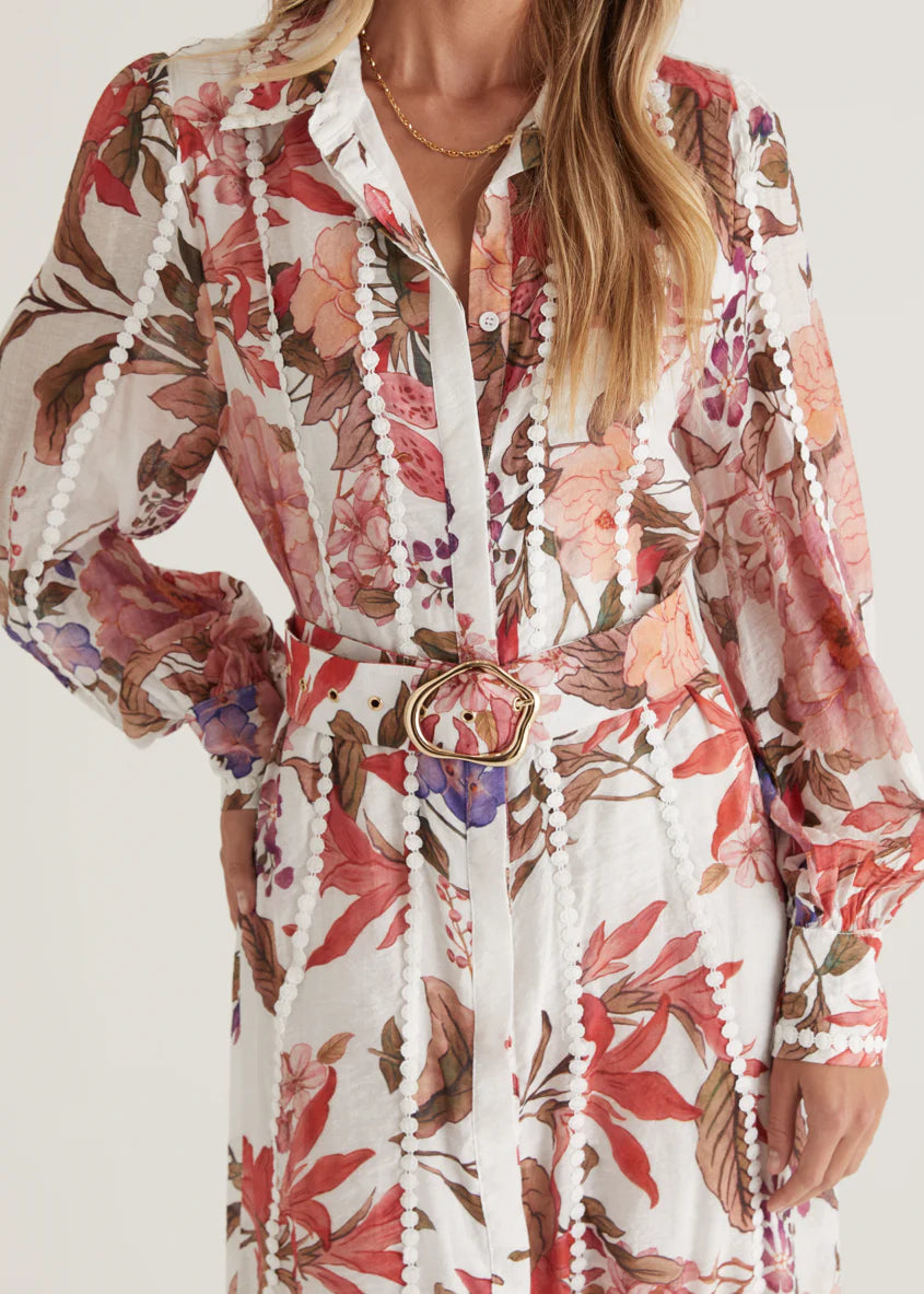 Springwood Maxi Dress - Red Native