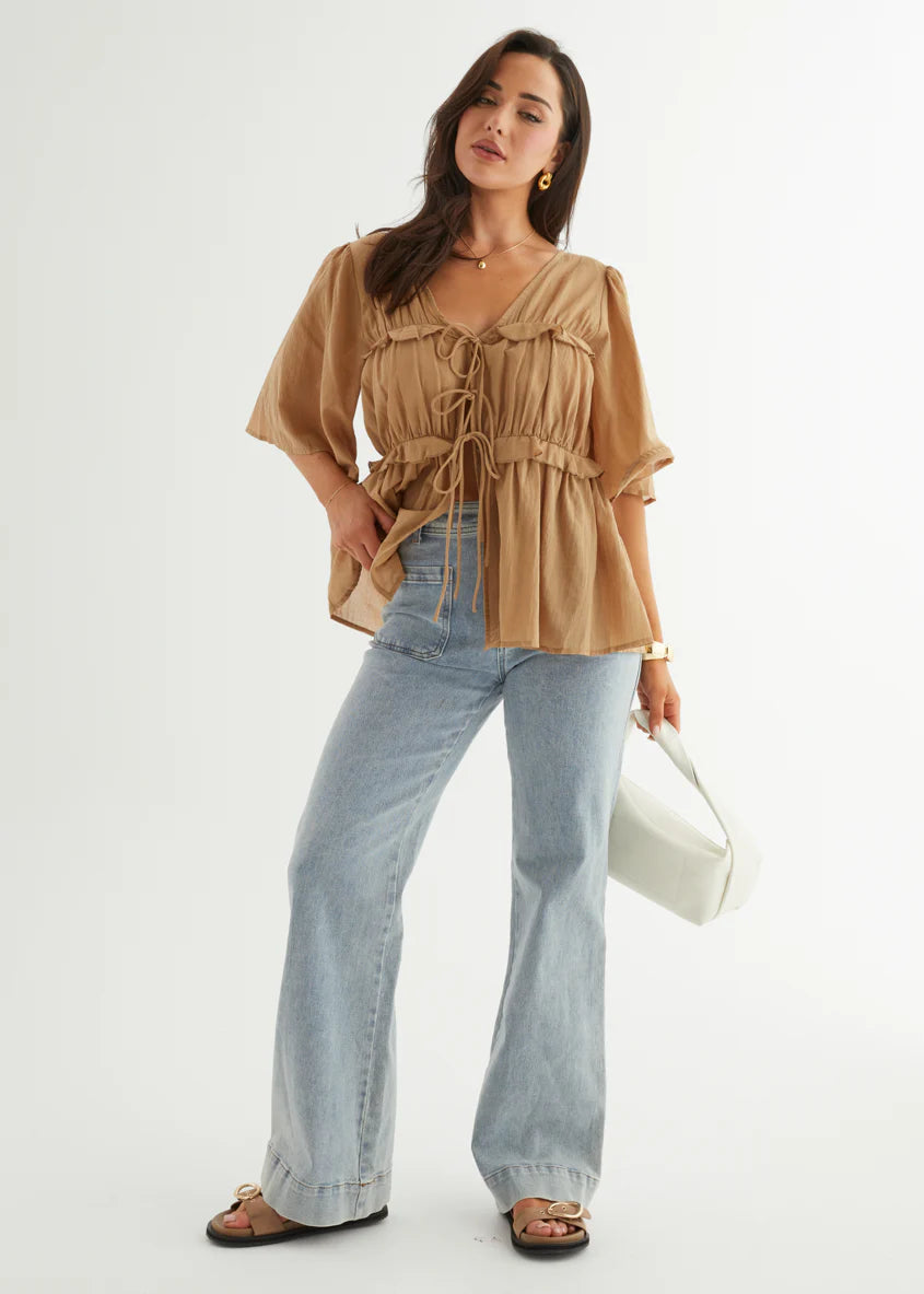 Imelda Blouse - Camel