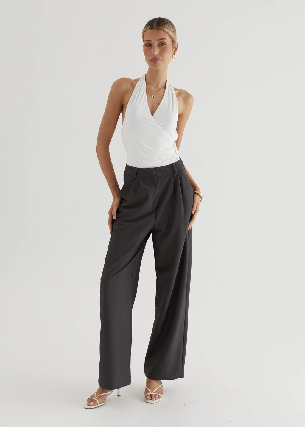 Marbella Pants - Charcoal