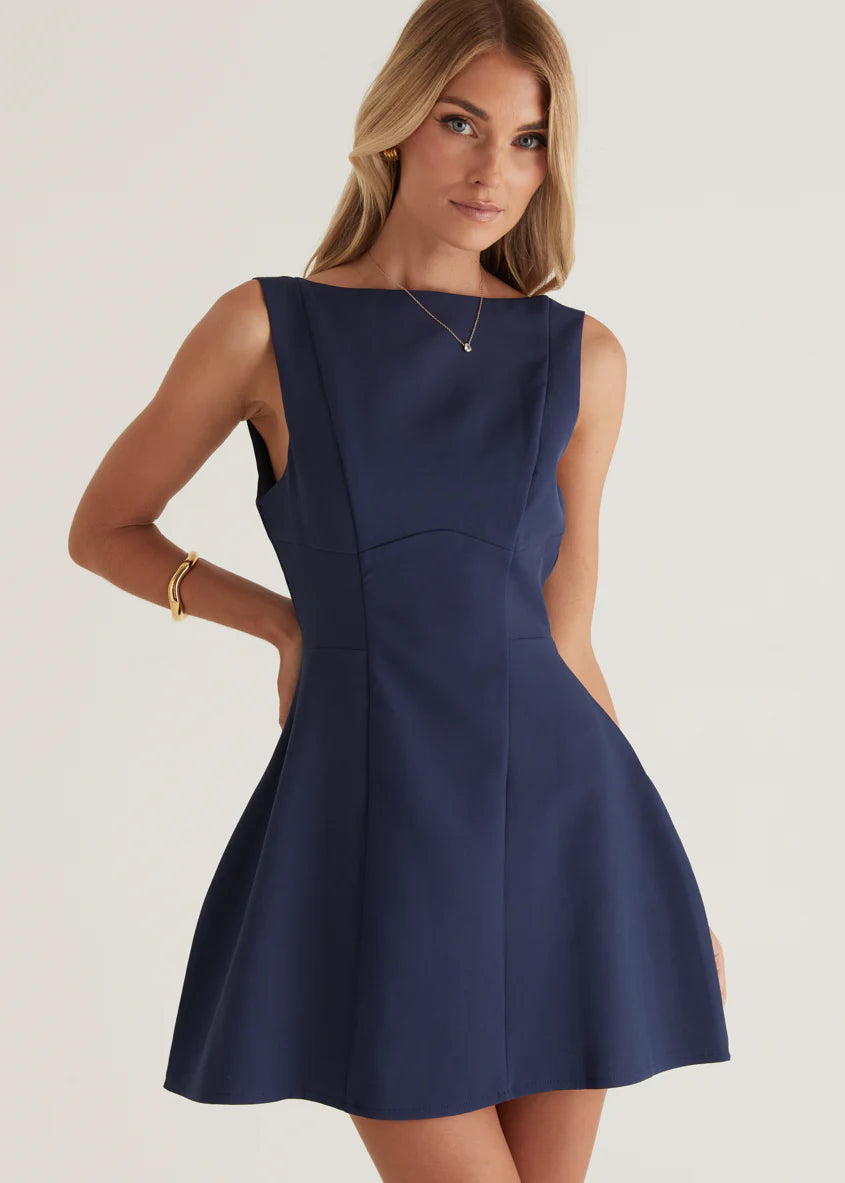 Clarissa Dress - Navy