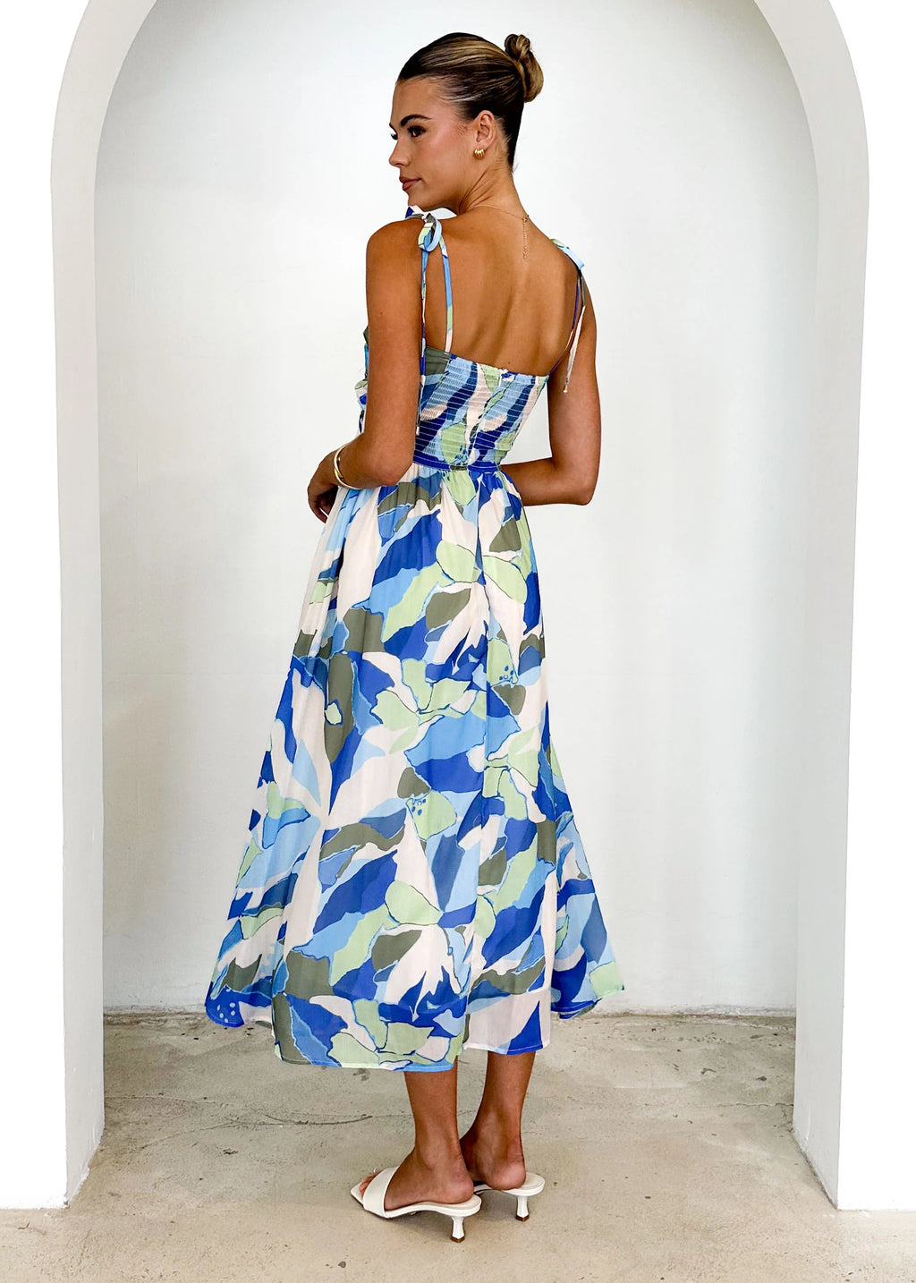Tibi Maxi Dress - Blue Splash
