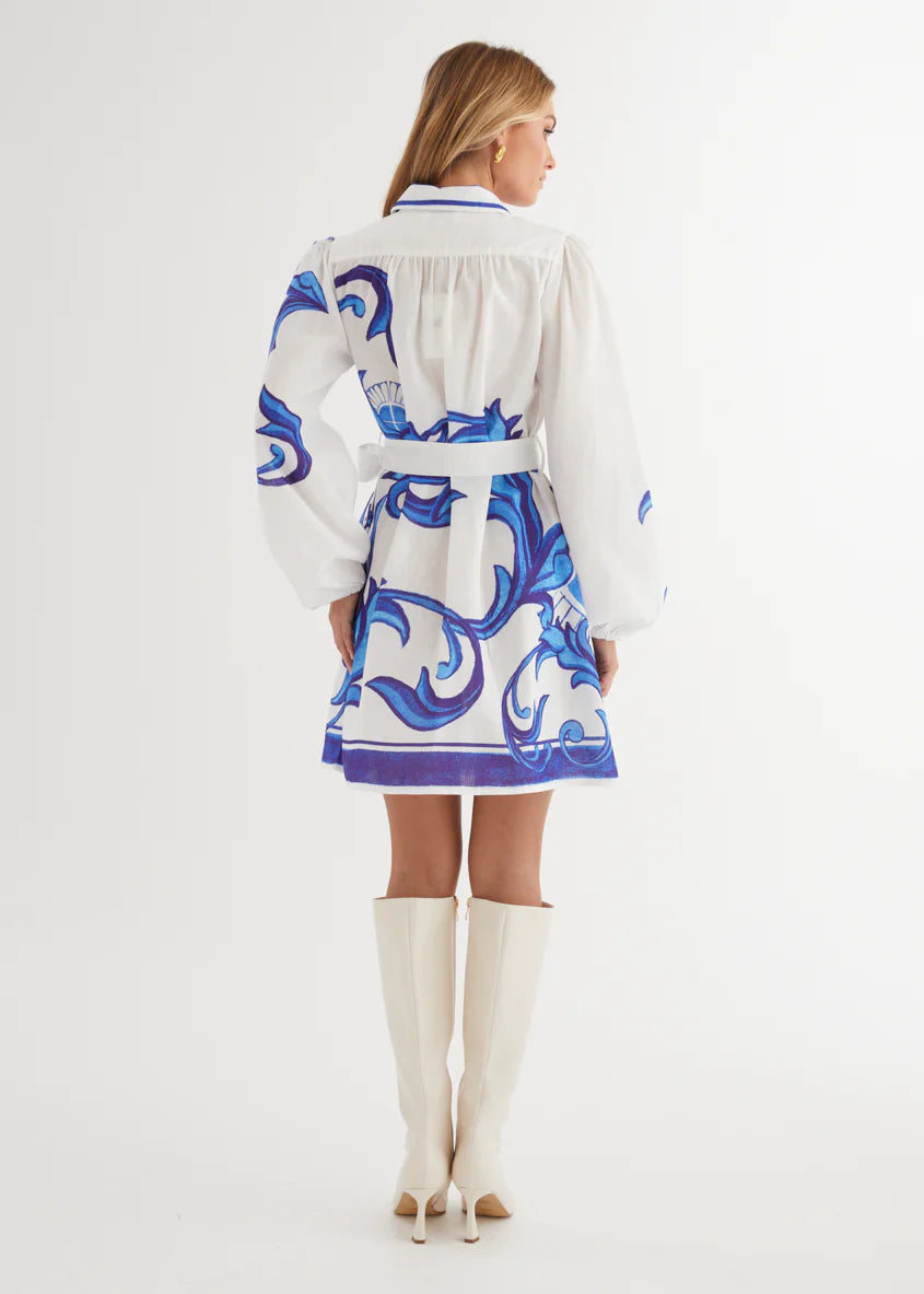 Nicoletta Dress - Blue Zayna