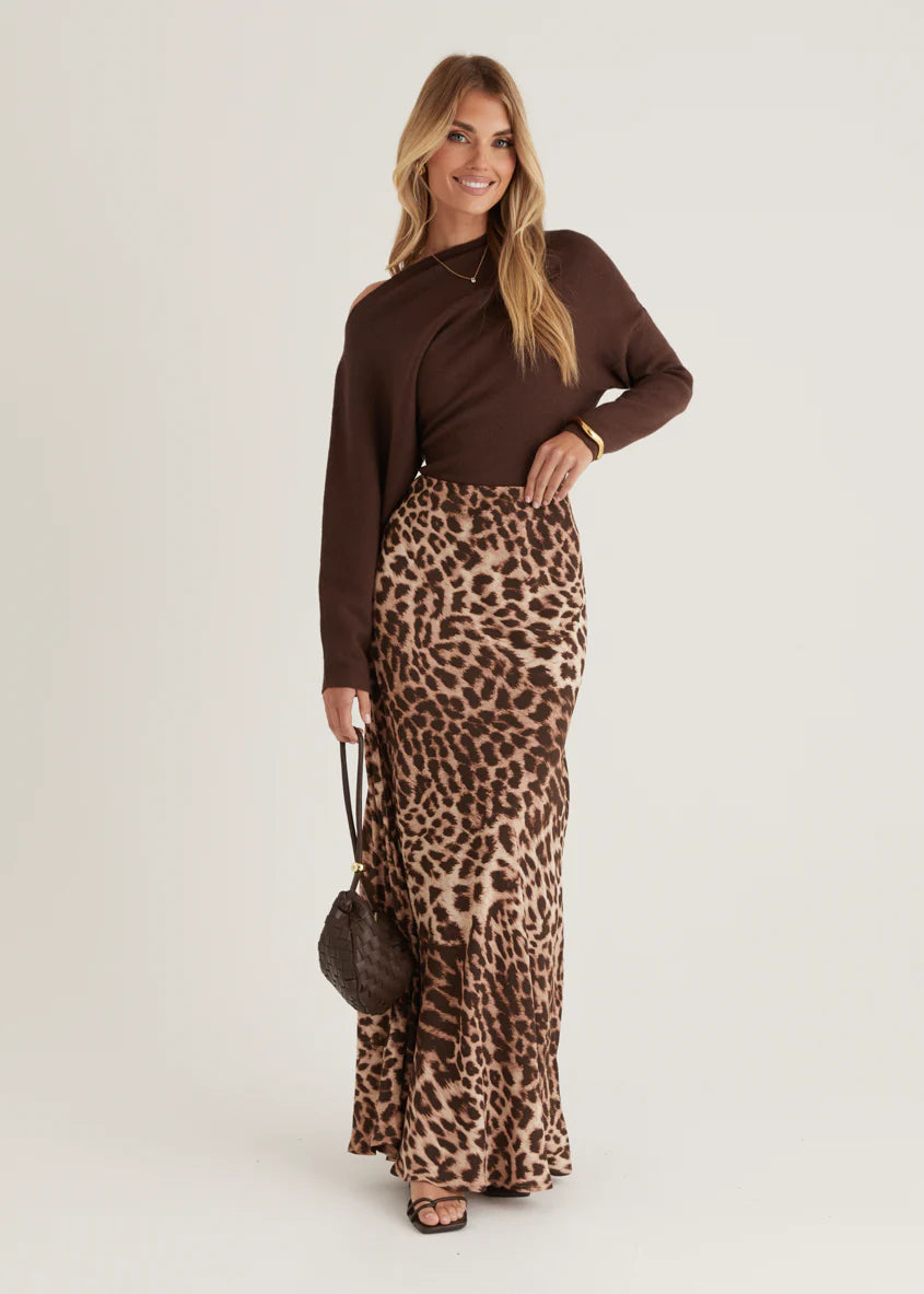 Savanna Maxi Skirt - Leopard
