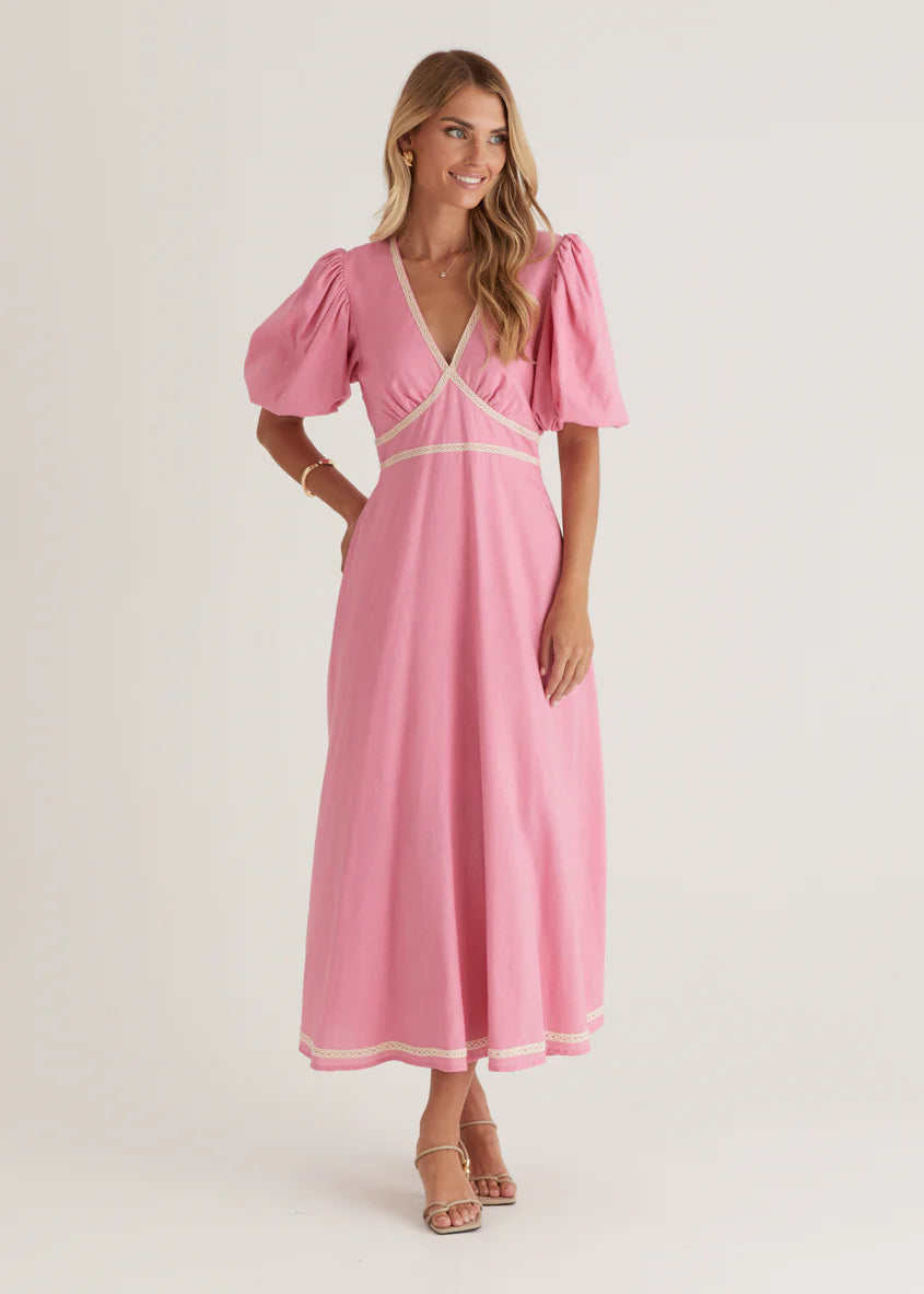 Ellodie Maxi Dress - Pink