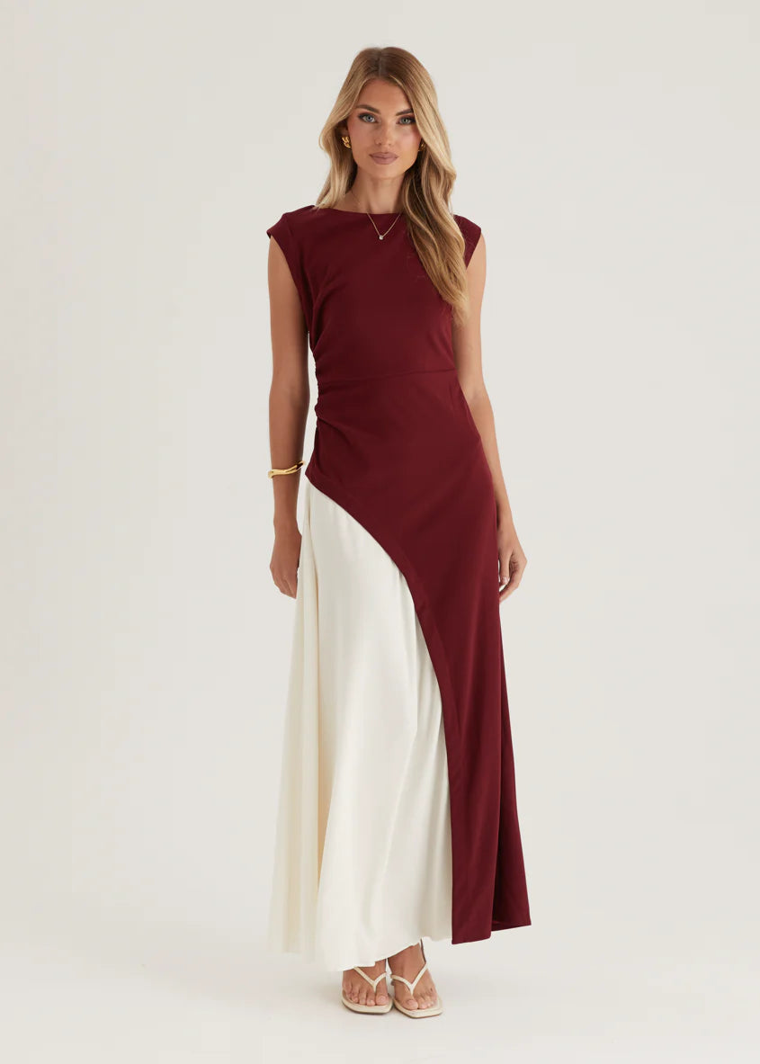 Picasso Maxi Dress - Berry Splice