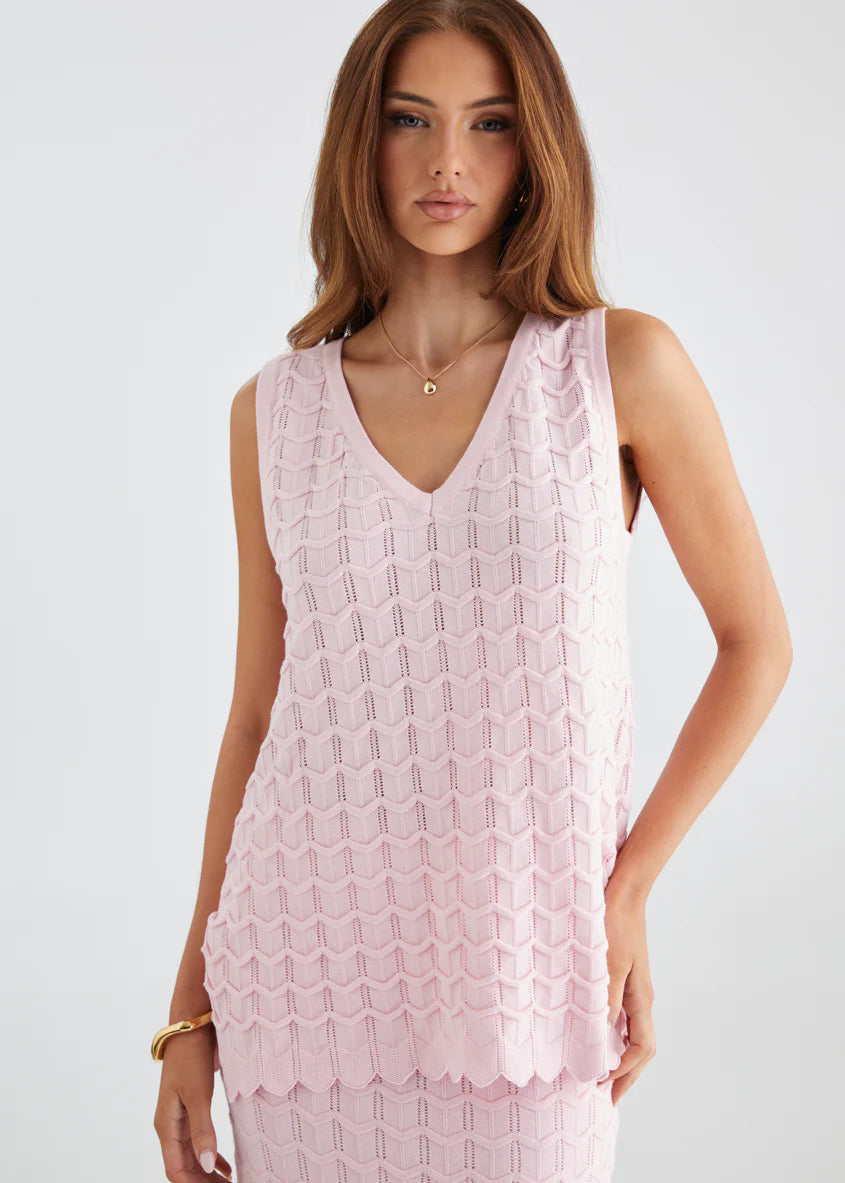 Nerida Knit Top - Pink