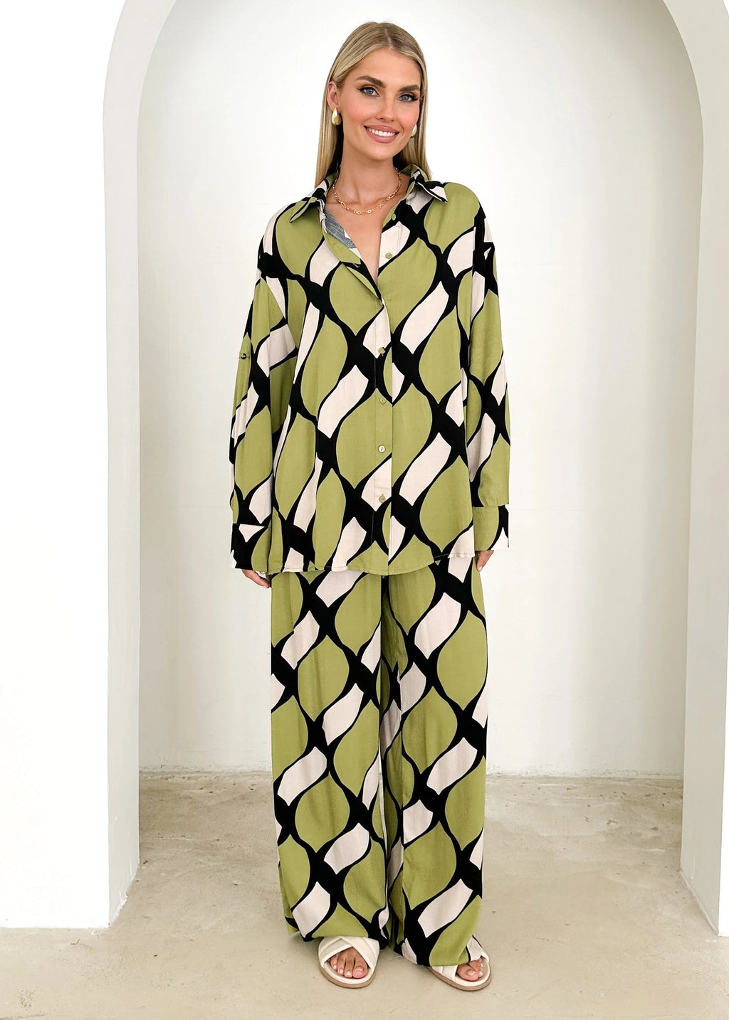 Dacey Shirt - Olive Kennedy