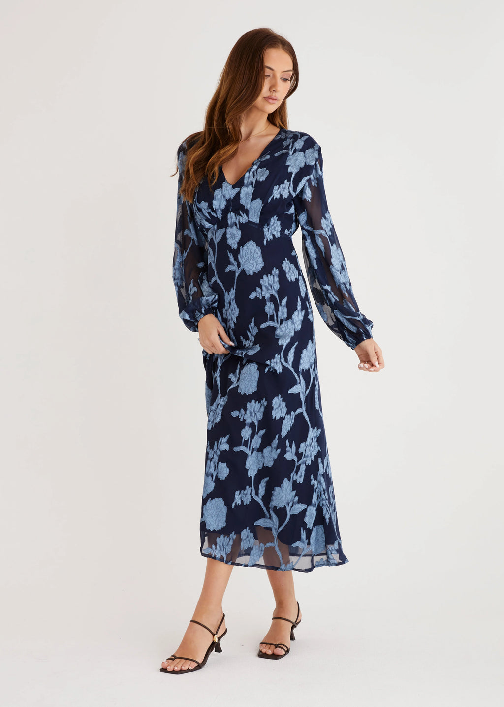 Primavera Maxi Dress - Blue Floral