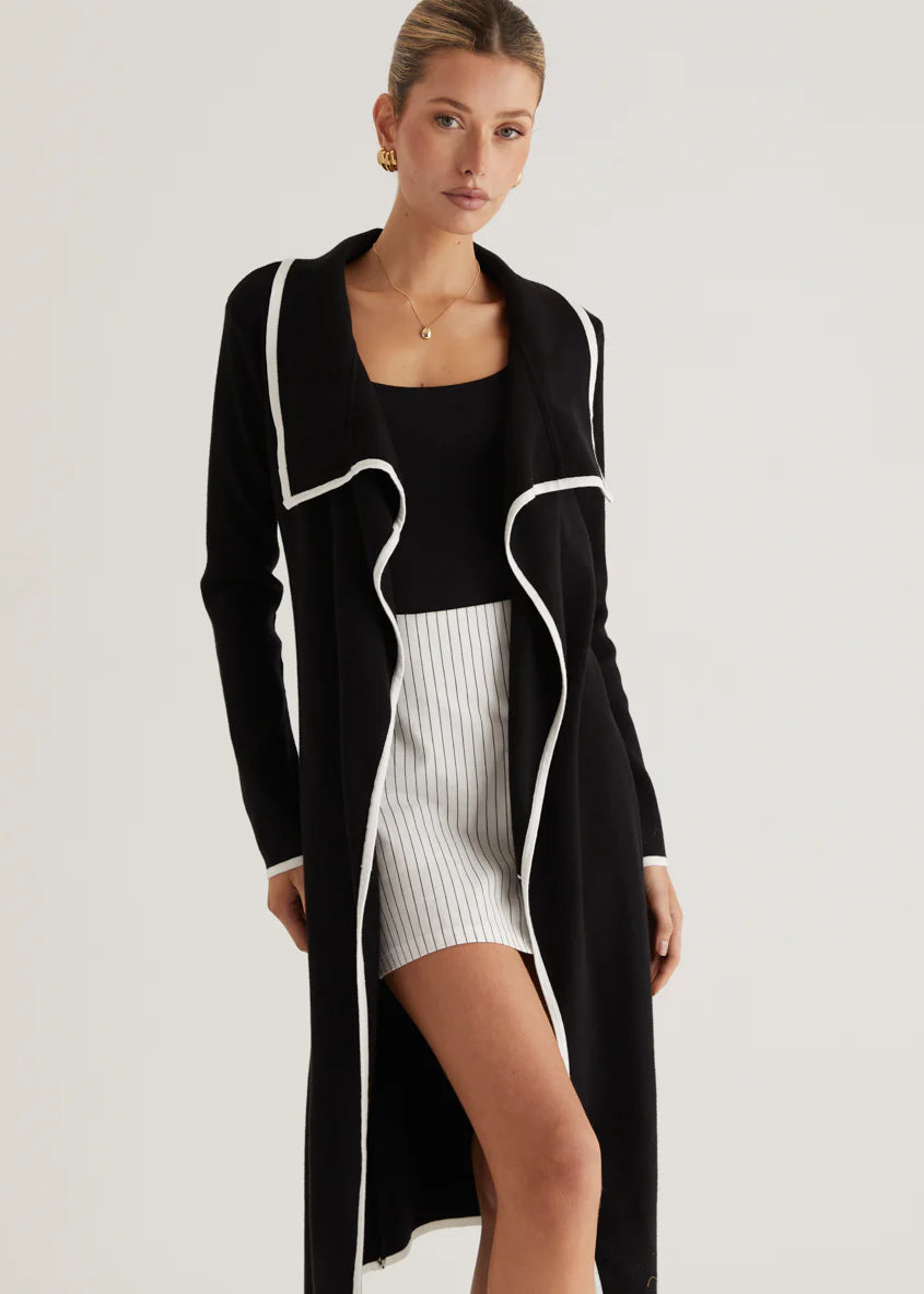 Portland Knit Coat - Black