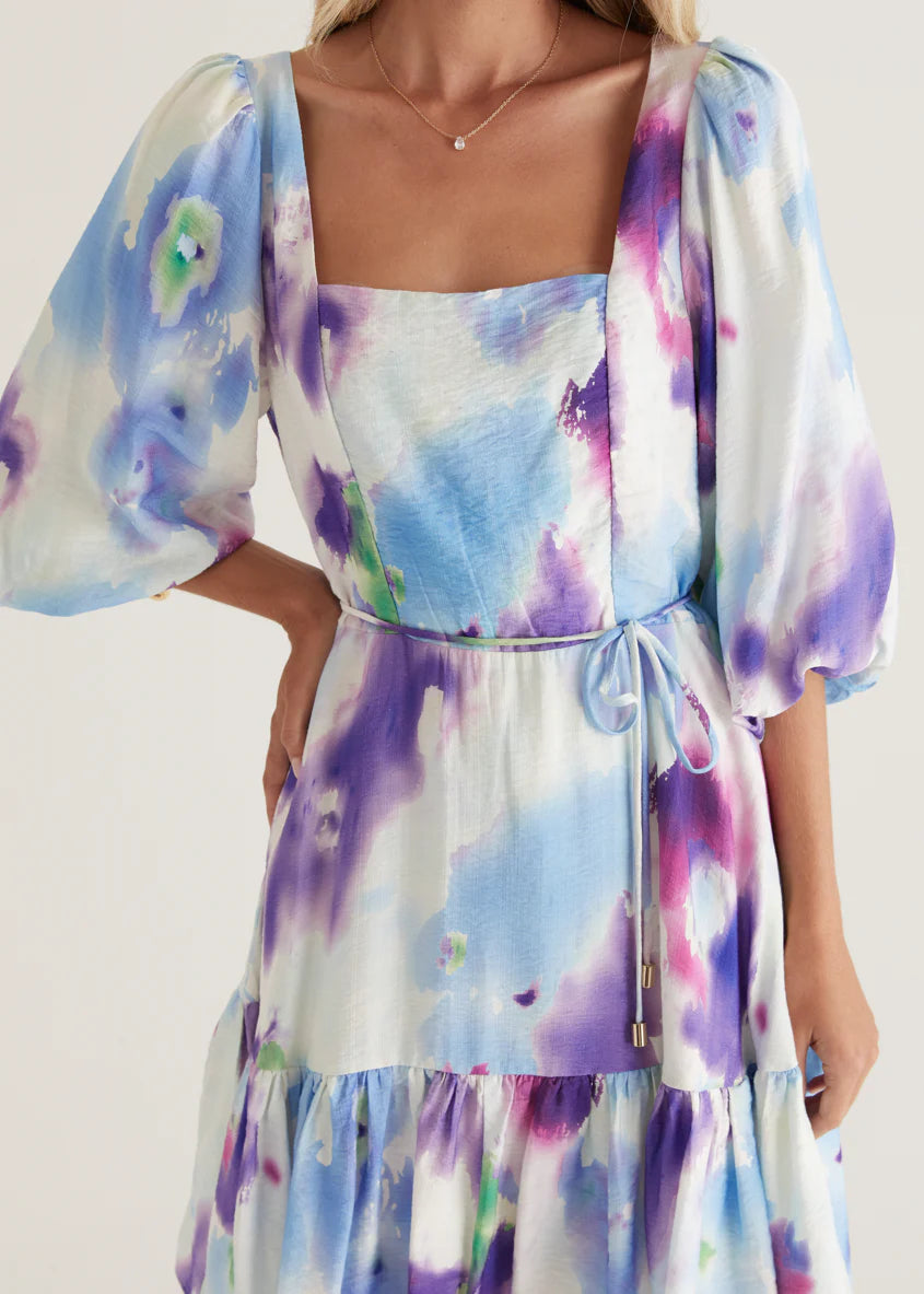 Namisha Dress - Violet Watercolour