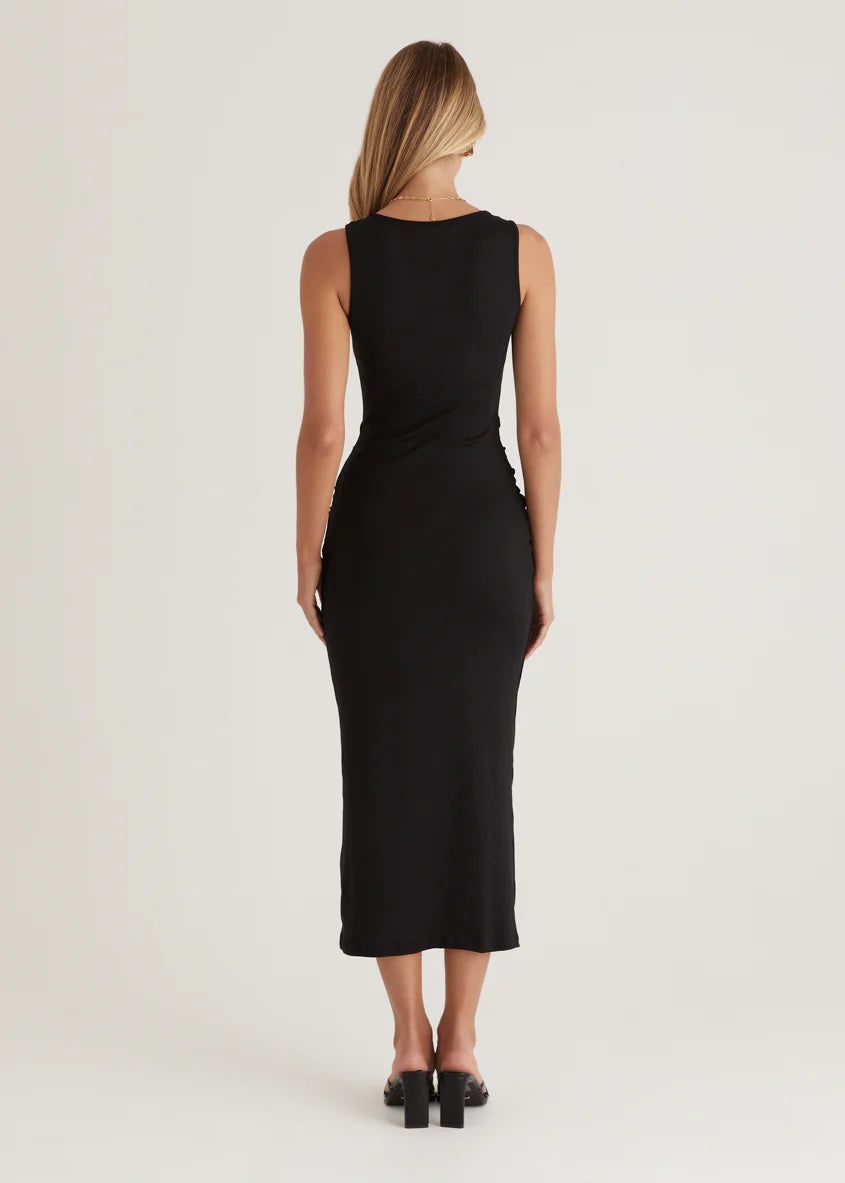 Sonia Midi Dress - Black