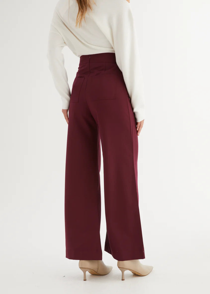 Newport Pants - Wine