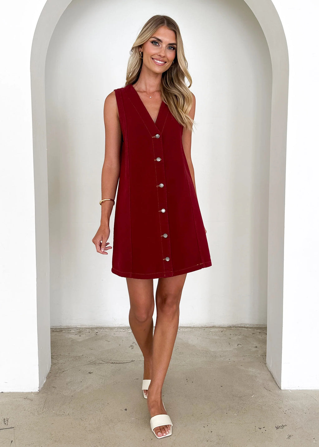 Halluna Dress - Wine