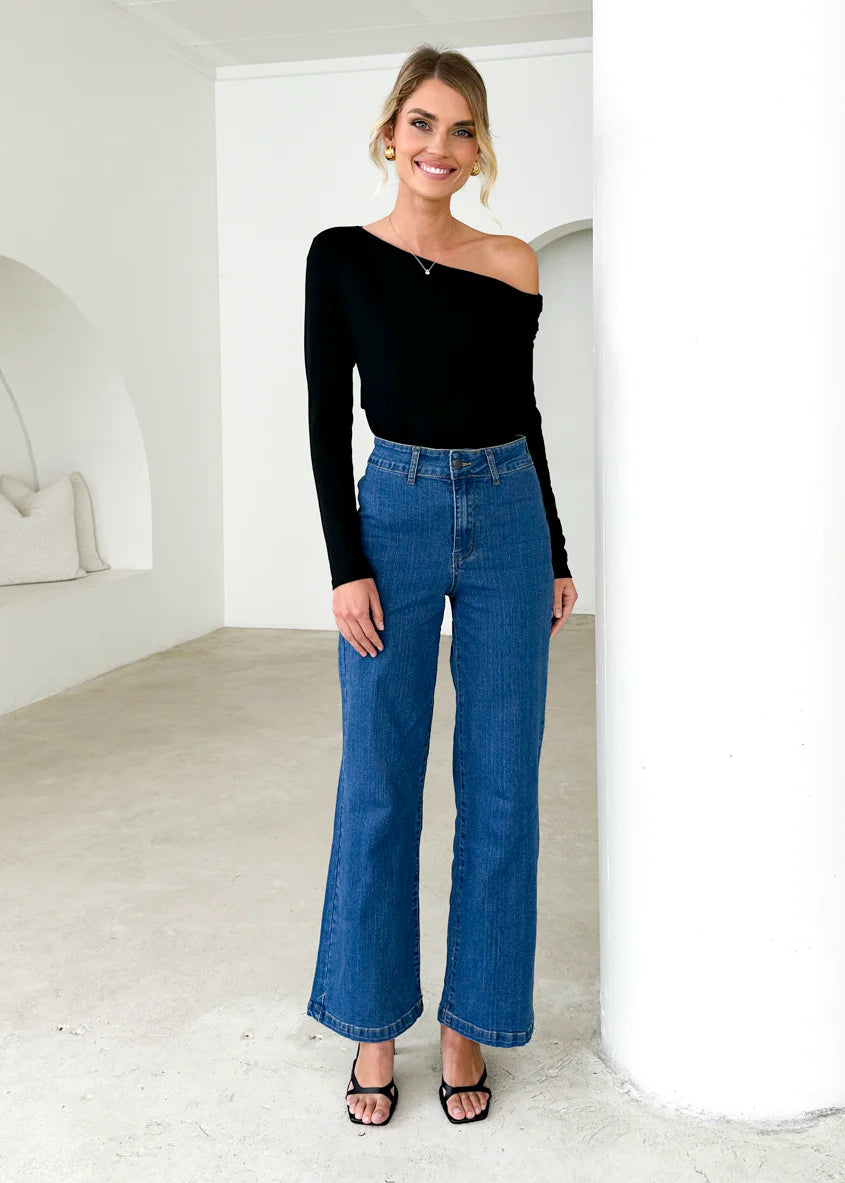 Carmina Stretch Jeans - Mid Blue