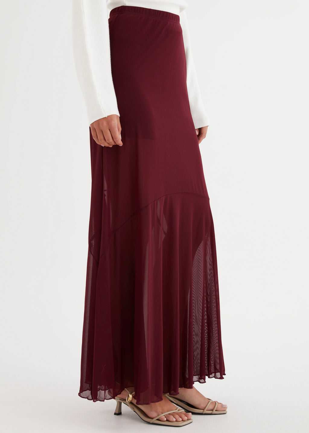 Alani Maxi Skirt - Wine