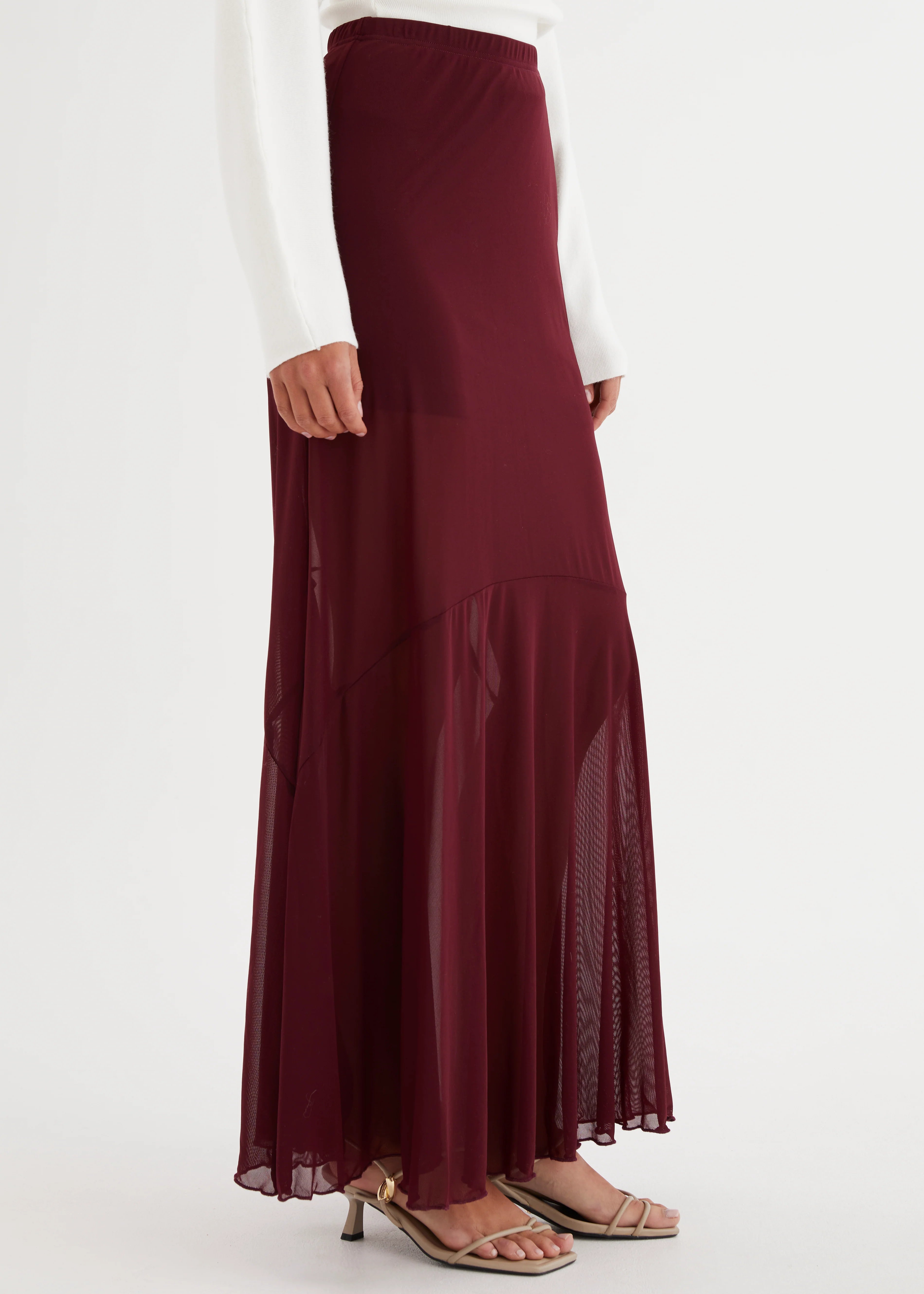 Alani Maxi Skirt - Wine