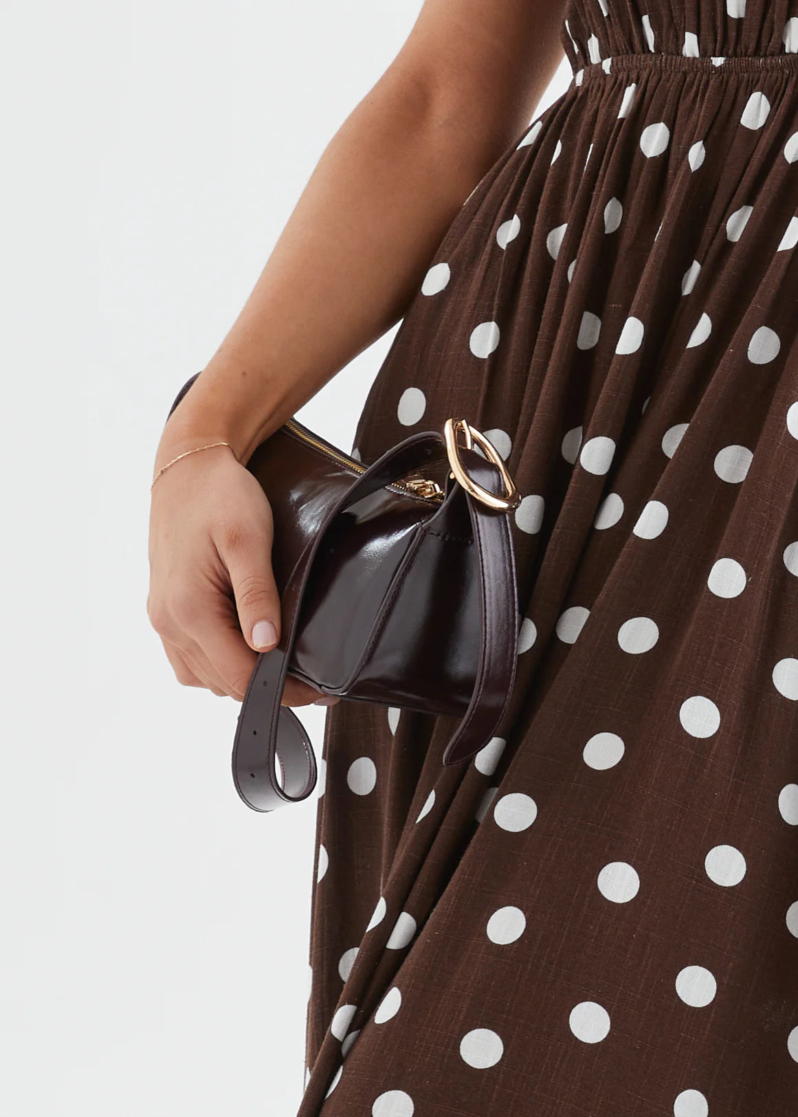 Hailey Shoulder Bag - Merlot Shine