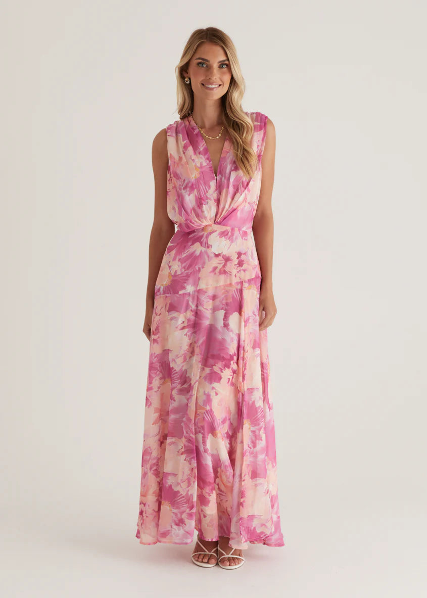 Amoureux Maxi Dress - Pink Ziah