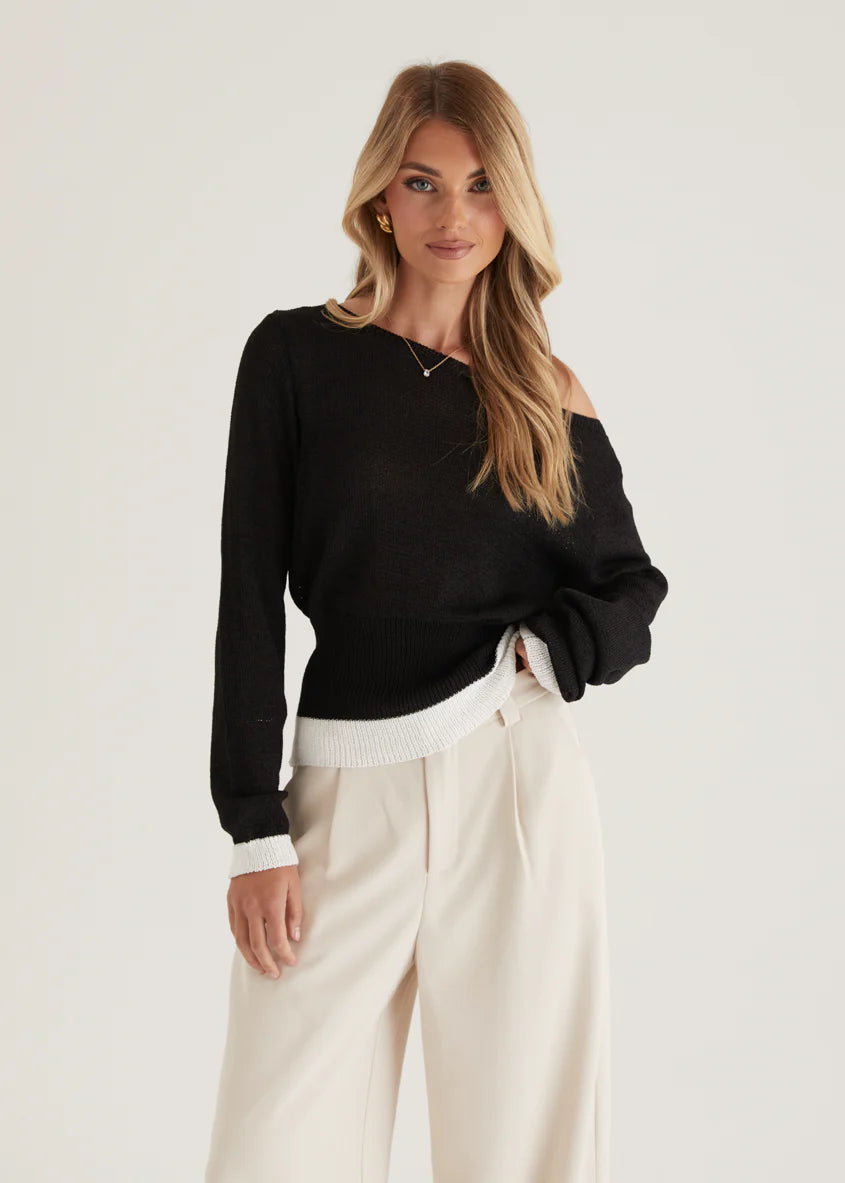 Clovelly Sweater - Black