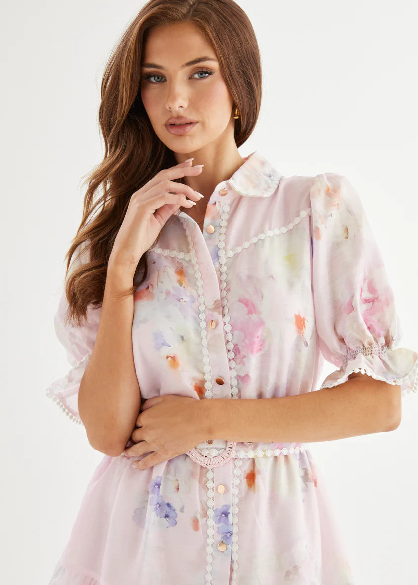 Celetia Dress - Pink Floral