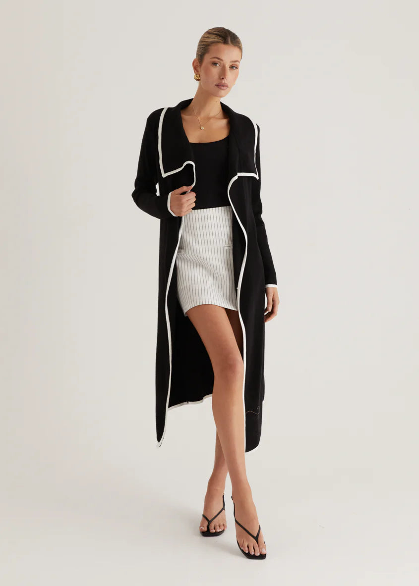 Portland Knit Coat - Black