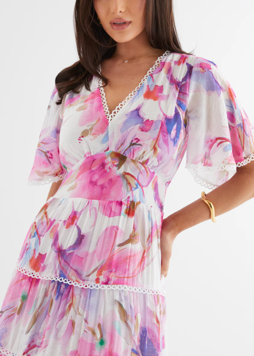 Tillie Maxi Dress - Pink Bouquet