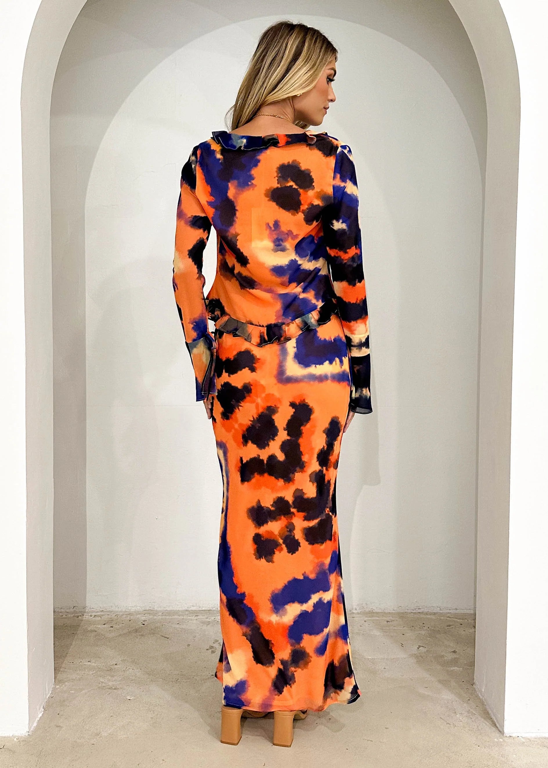 Velzy Maxi Skirt - Saber