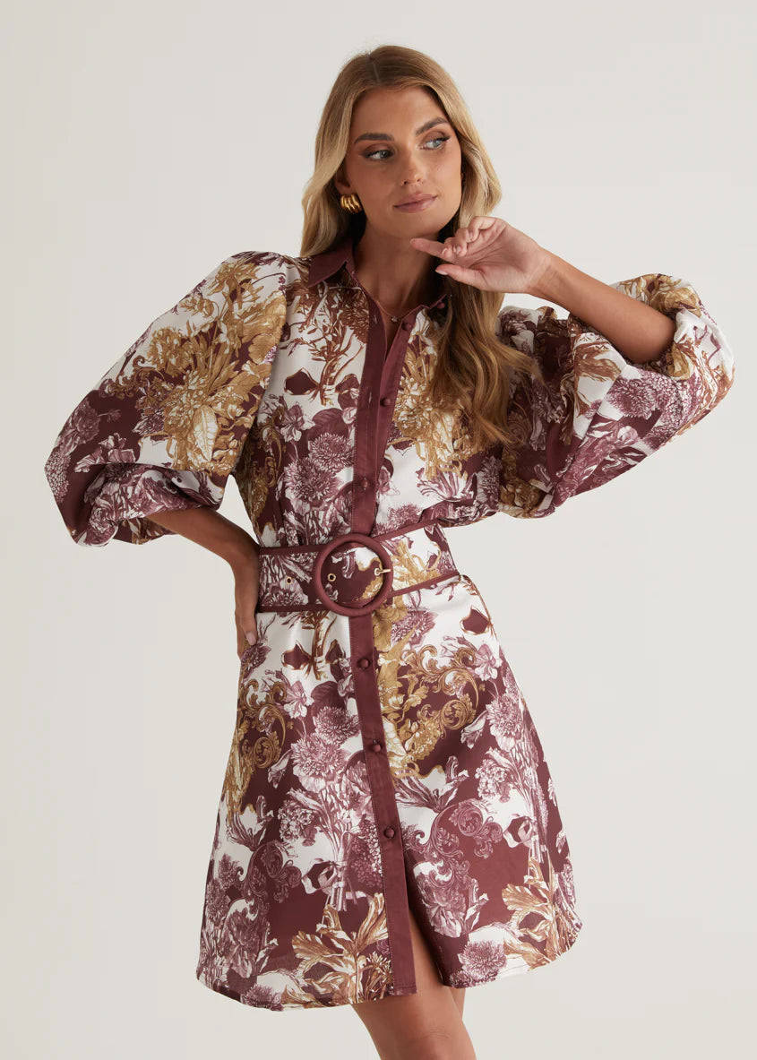 Tavana Dress - Merlot Chateau