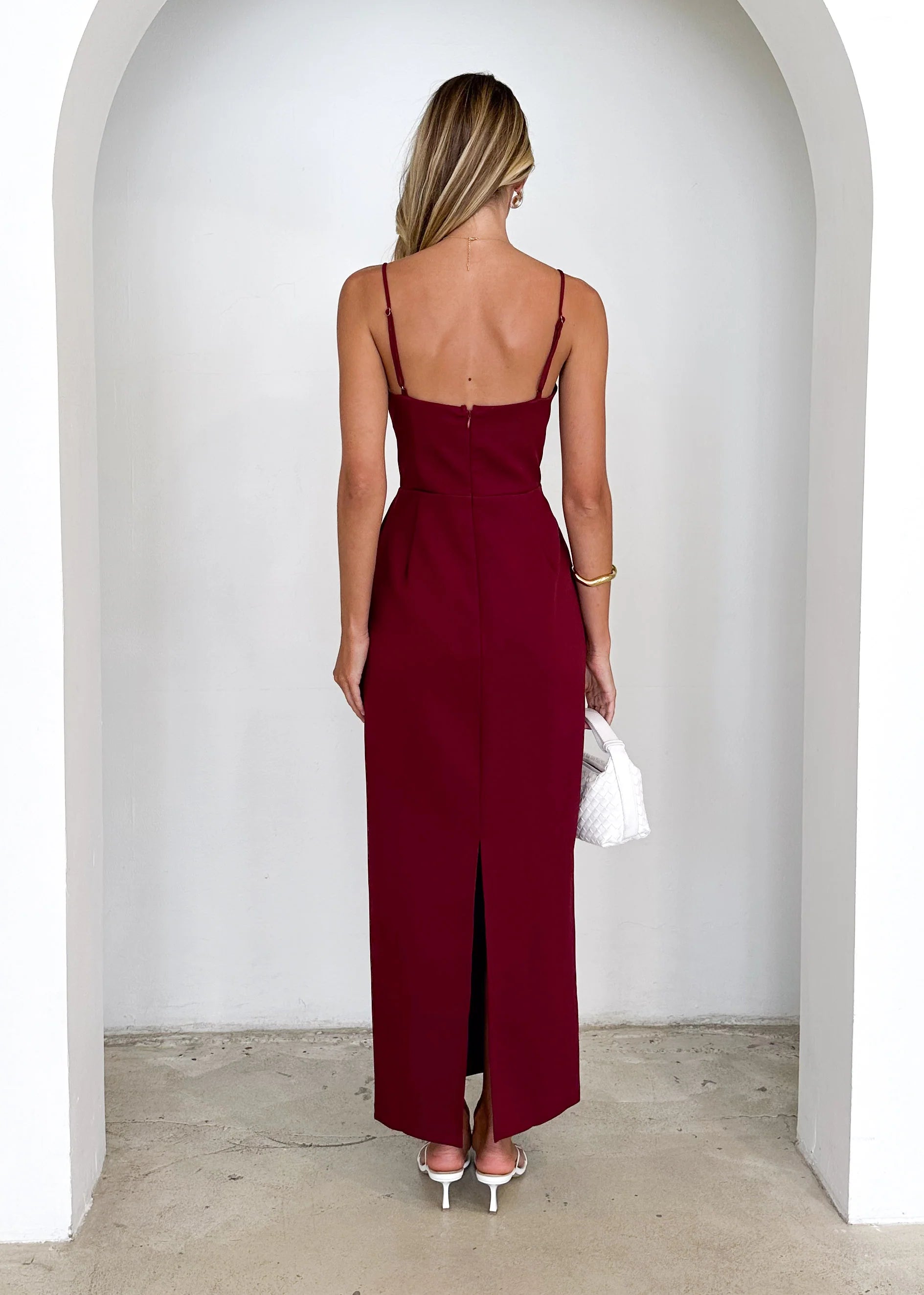Hansel Maxi Dress - Wine