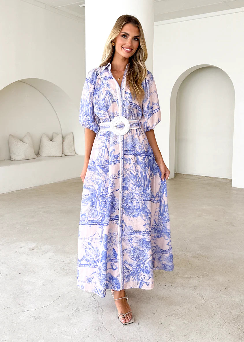 Jolene Maxi Dress - Porcelain