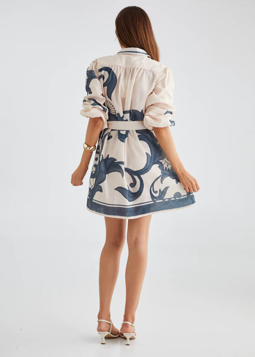 Nicoletta Dress - Cream Zayna