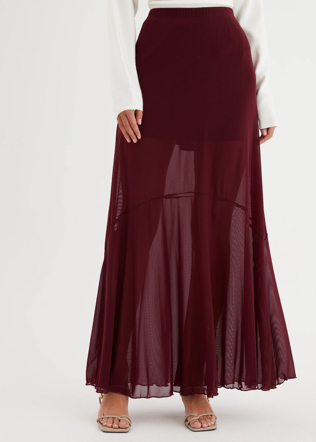 Alani Maxi Skirt - Wine