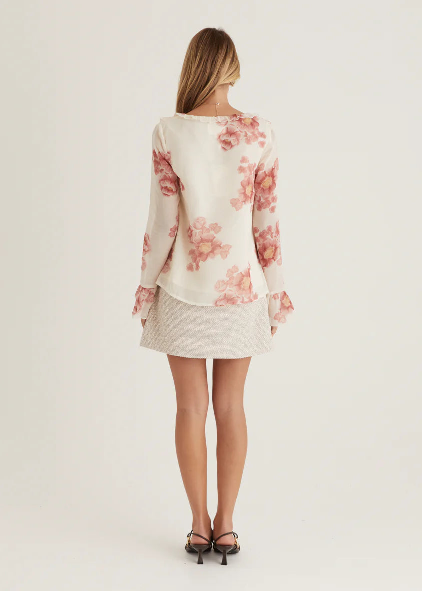 Daytona Blouse - Pink Floral