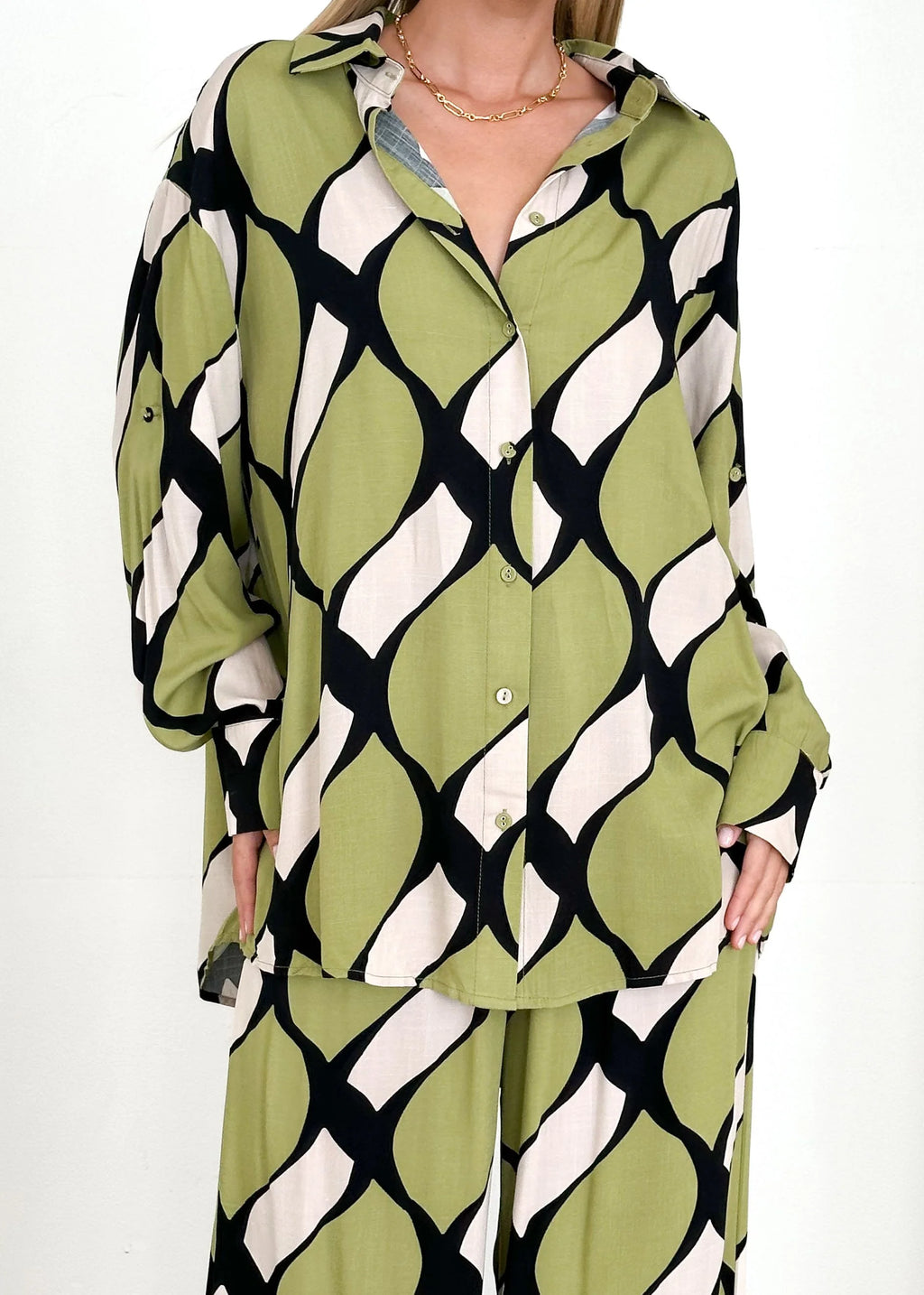 Dacey Shirt - Olive Kennedy