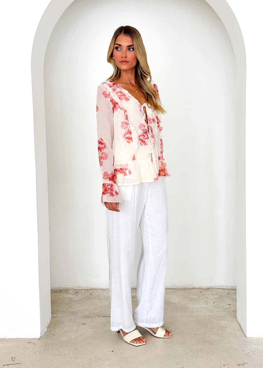 Daytona Blouse - Pink Floral