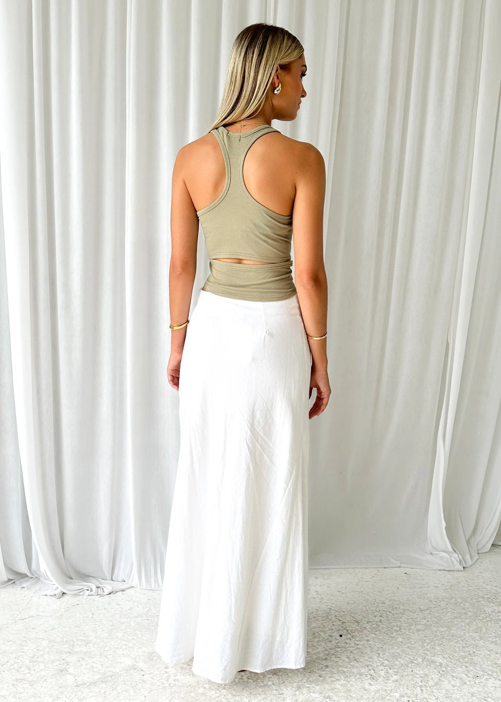 Isterra Knit Top - Khaki