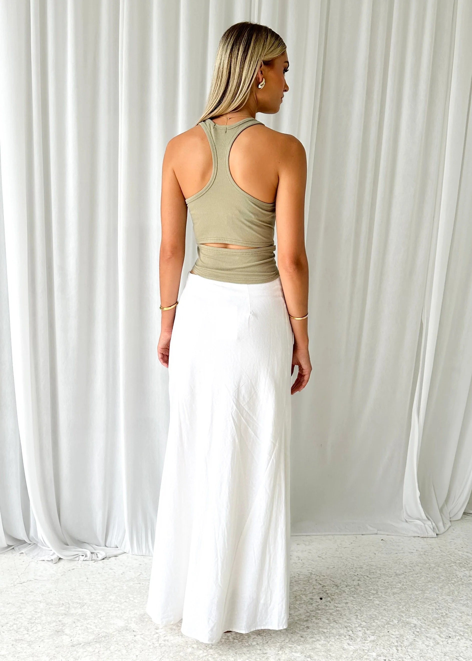 Isterra Knit Top - Khaki