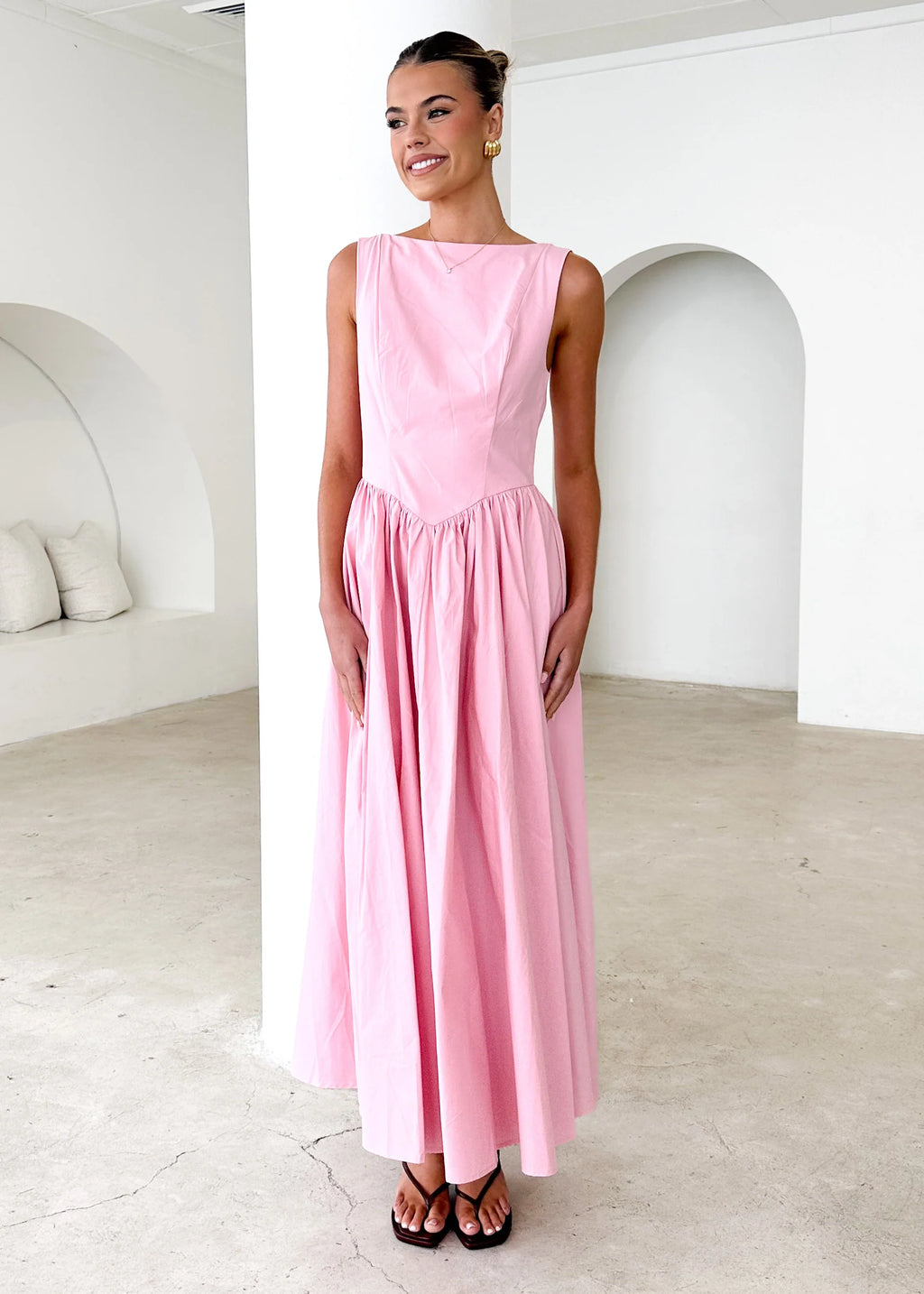Bessie Maxi Dress - Pink