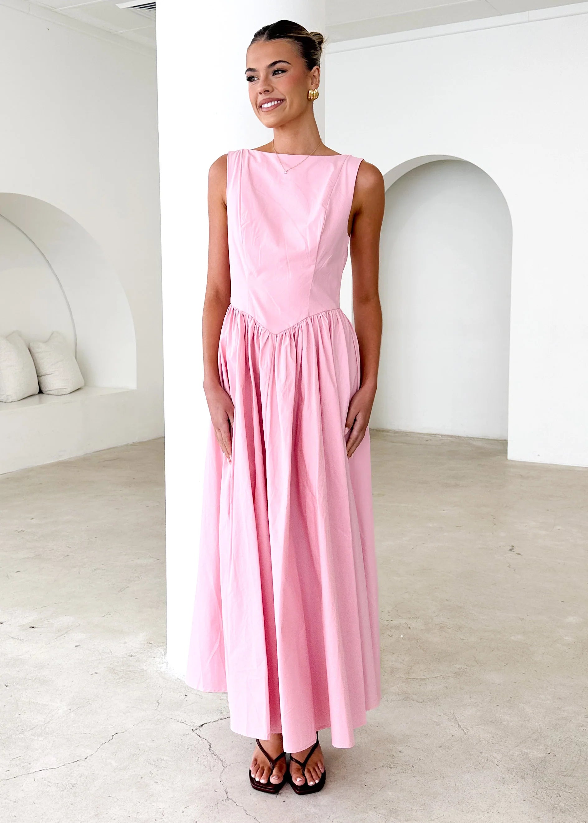 Bessie Maxi Dress - Pink