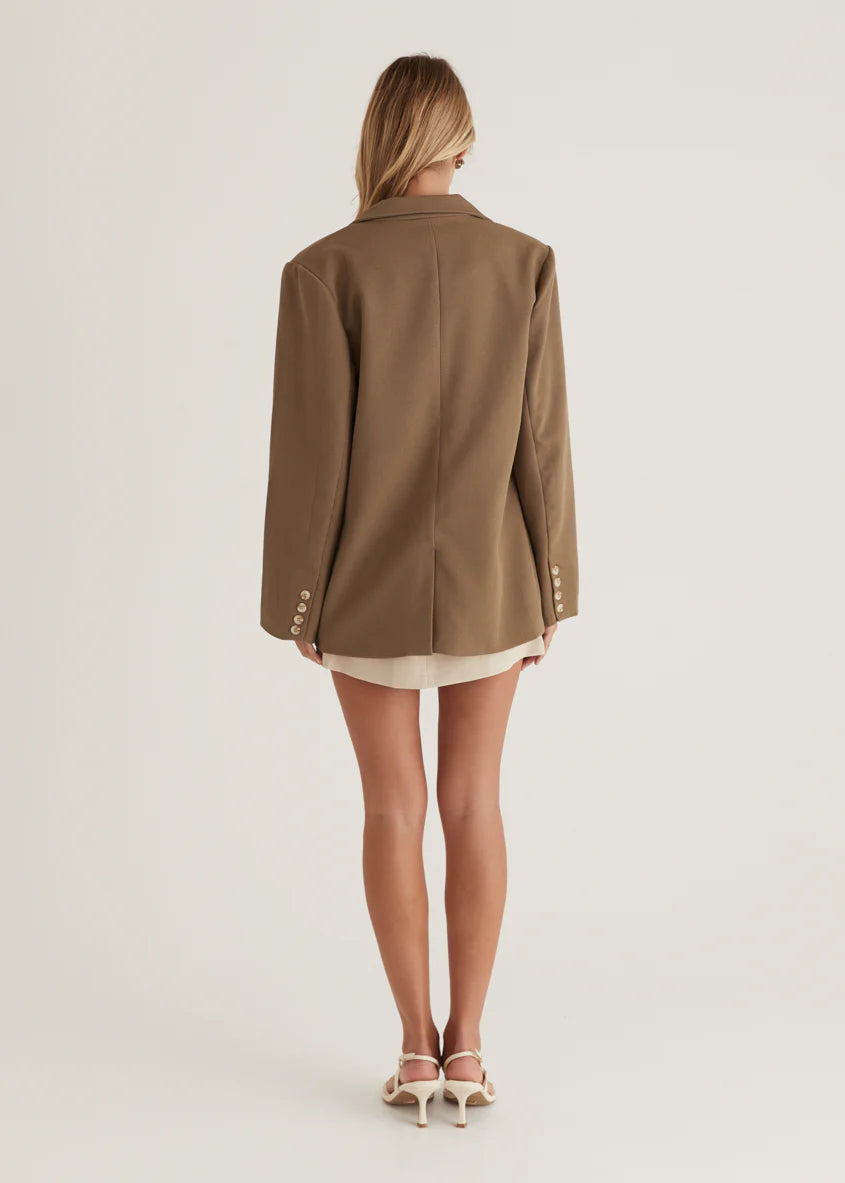 Oliviae Blazer - Brown
