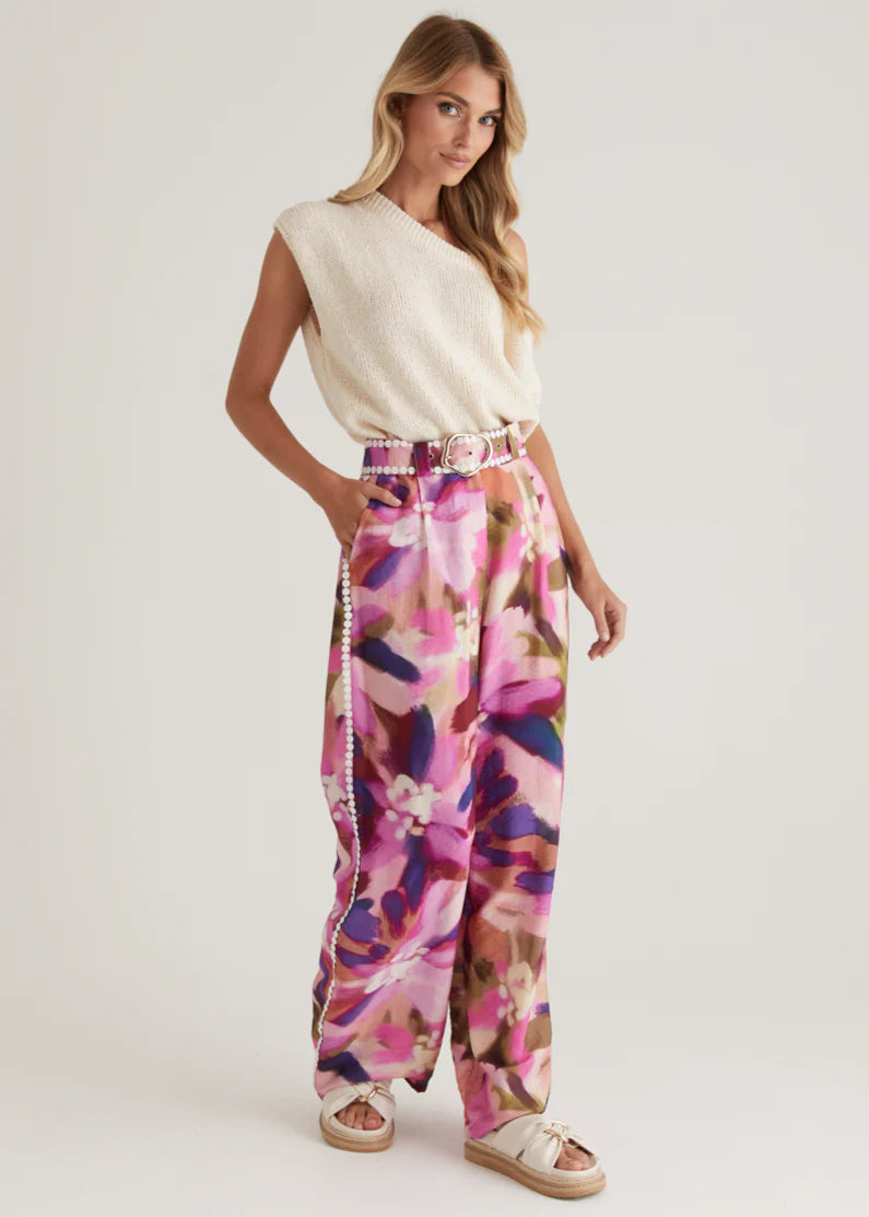 Sariyah Pants - Orchid Floral