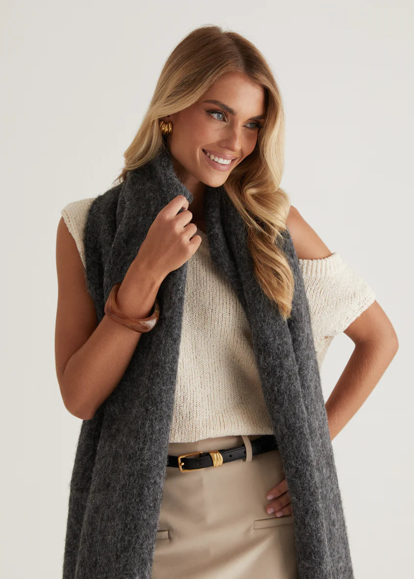 Charli Scarf - Charcoal