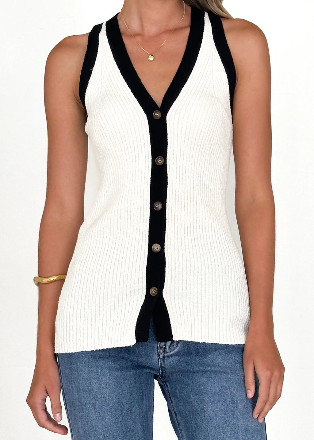 Zambezi Knit Top - Off White