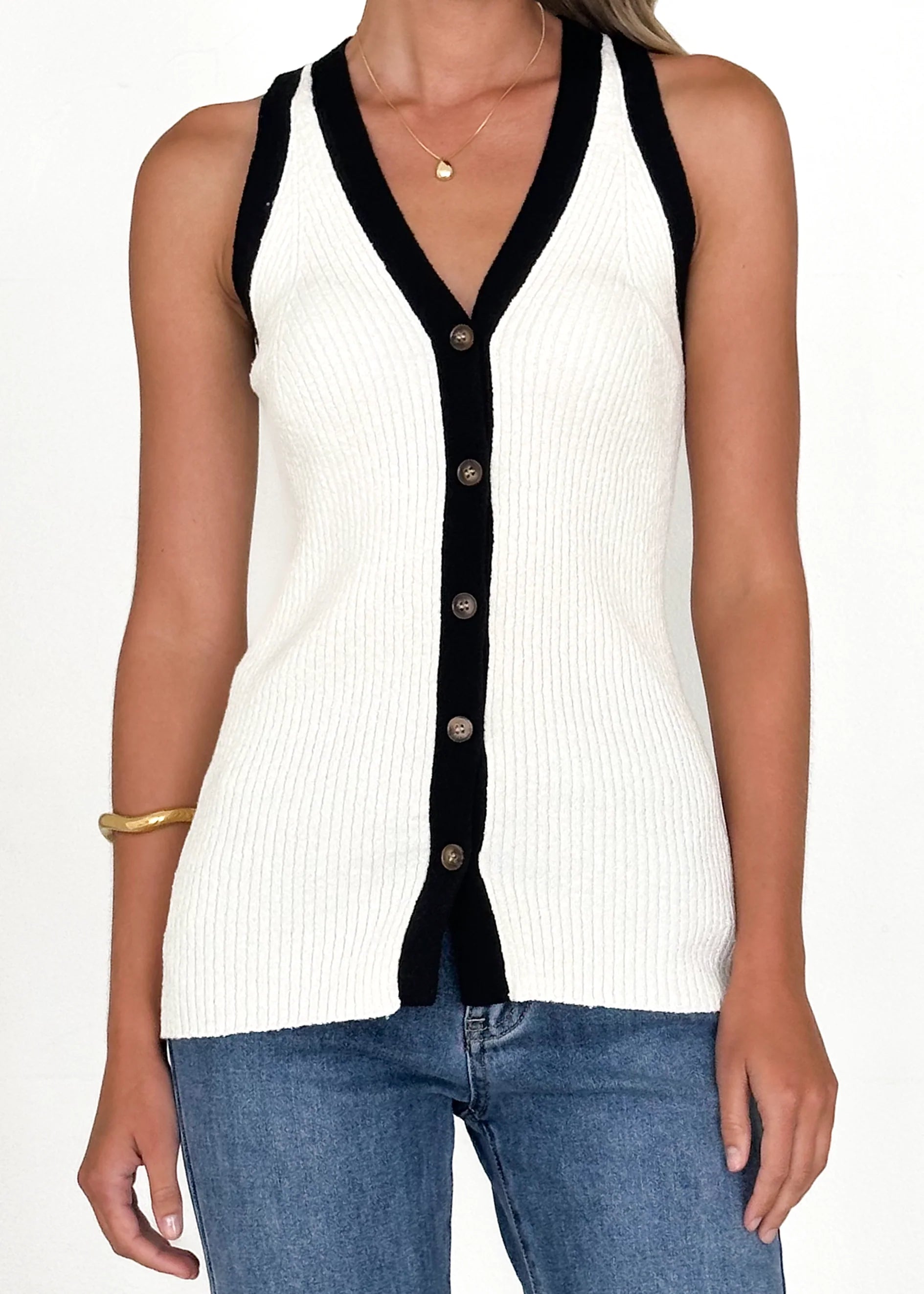 Zambezi Knit Top - Off White