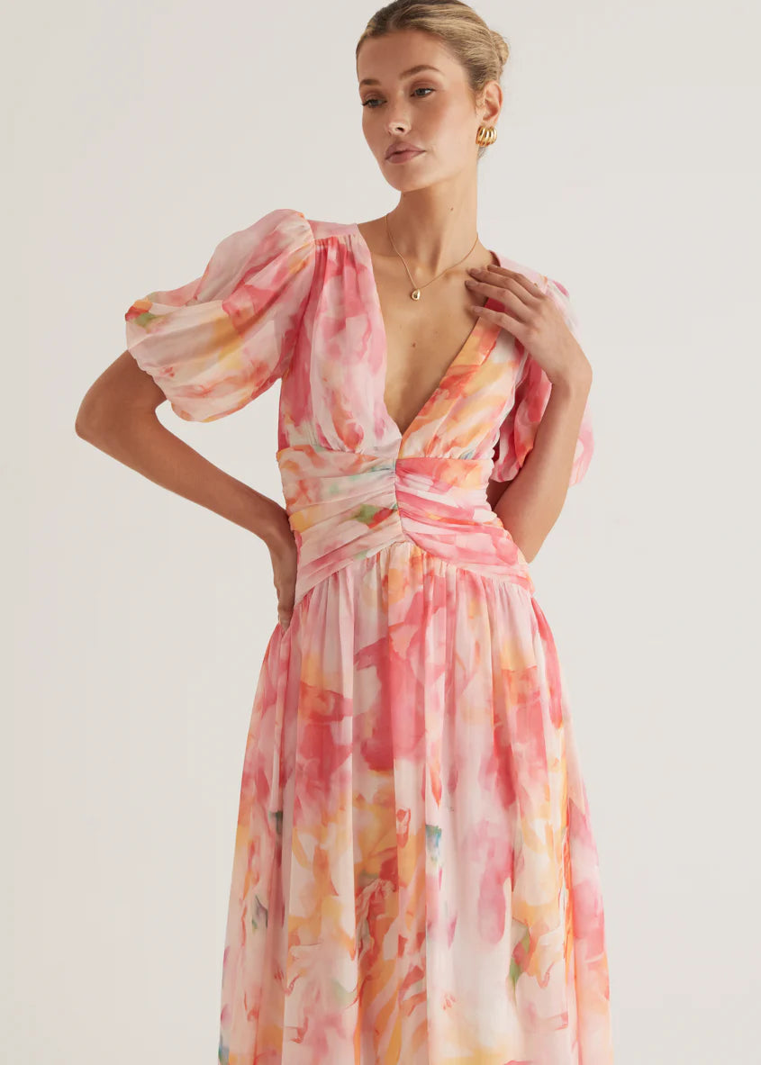 Aubree Maxi Dress - Ruby Splash