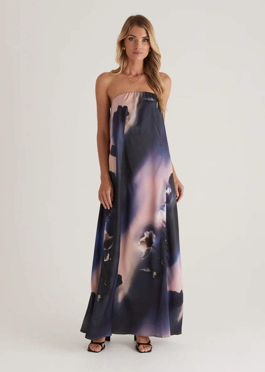 Claudia Strapless Maxi Dress - Orchid