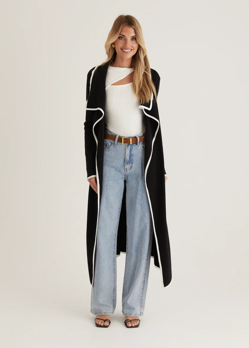 Portland Knit Coat - Black