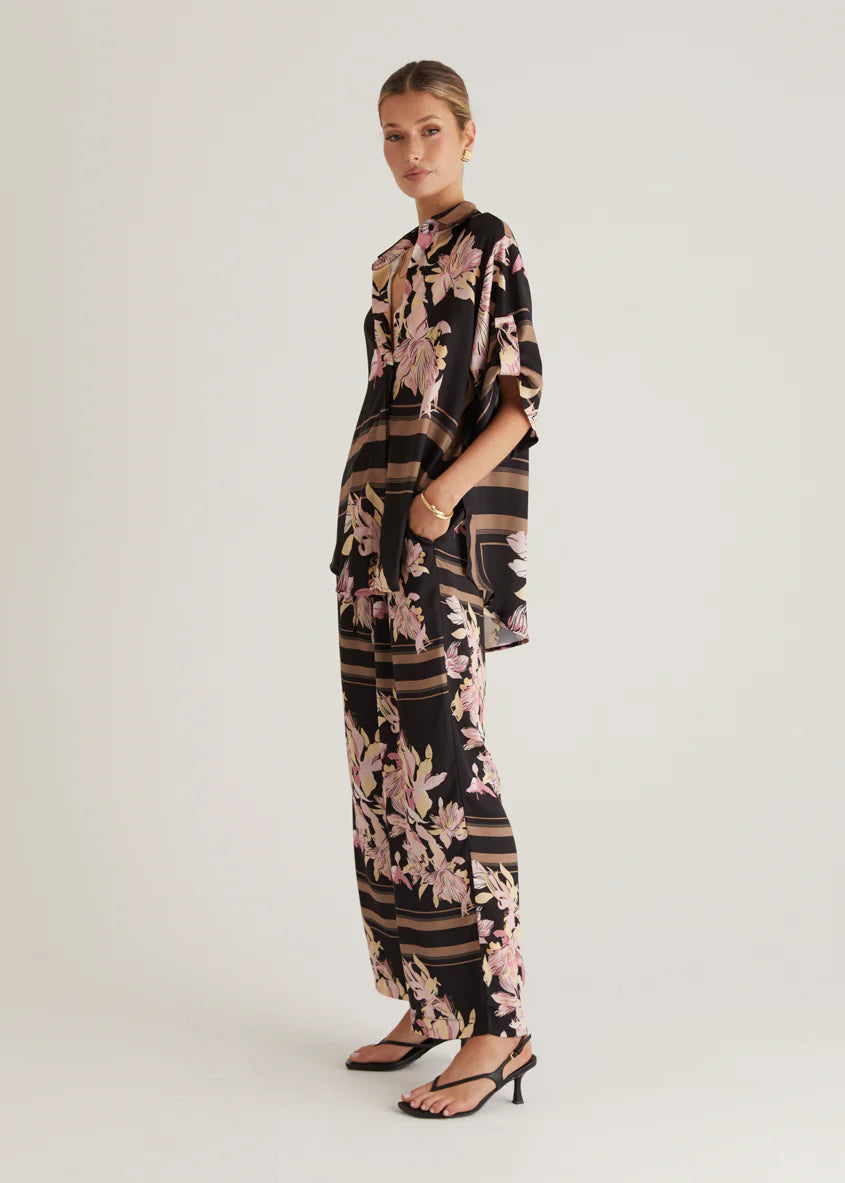 Kaycie Pants - Black Floral