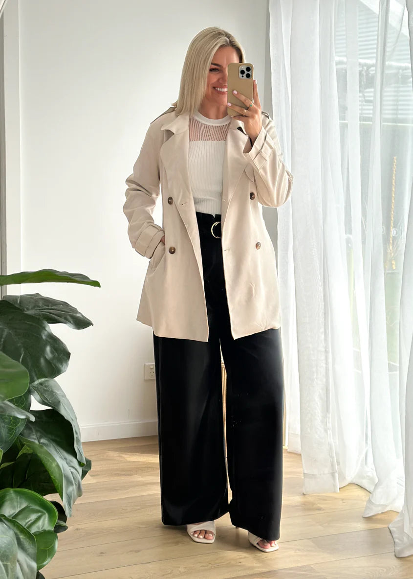 Lexington Suede Jacket - Ecru