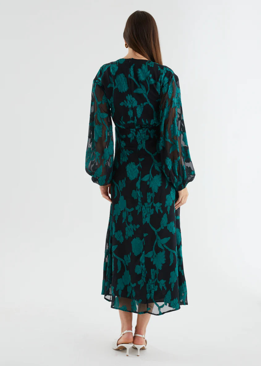 Primavera Maxi Dress - Emerald Floral